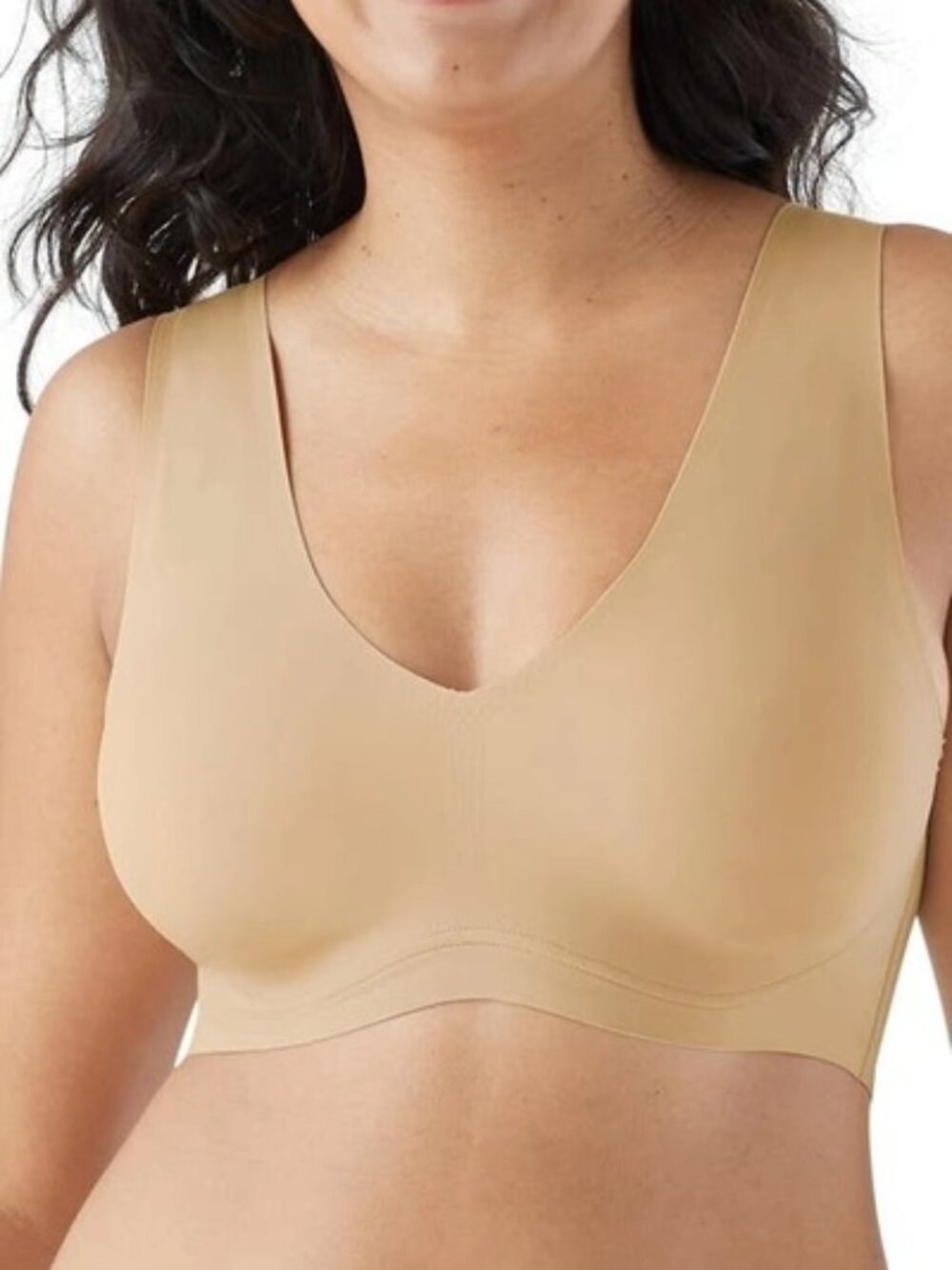 True & Co. True Body Lift V-Neck Wireless Bralette L